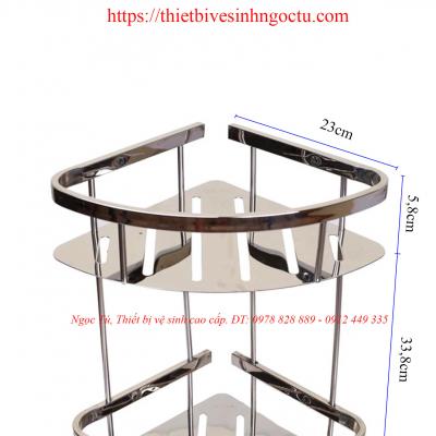 Kệ góc Inox 2 tầng G03
