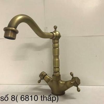 Vòi rửa thân thấp tay hoa M18