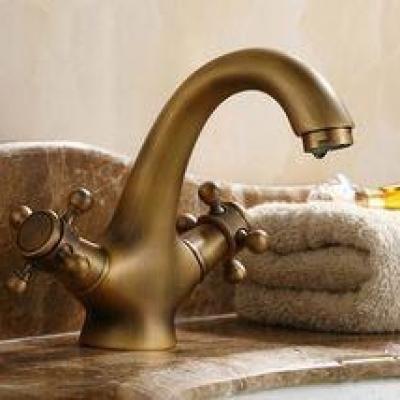 Vòi rửa mặt, lavabo nóng lạnh tân cổ điển hoa