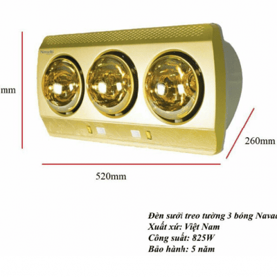 Đèn sưởi 3 bóng Navado