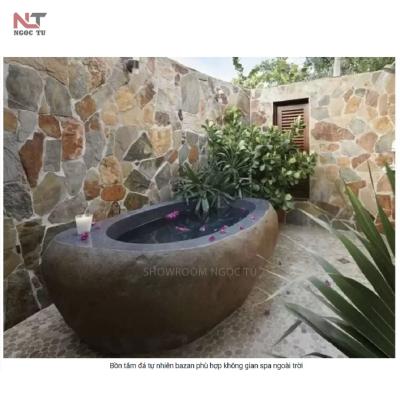Bồn tắm đá cuội tự nhiên nguyên khối LC06