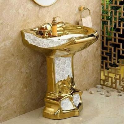 CHẬU CHÂN ĐỨNG MẠ VÀNG GRL NT90