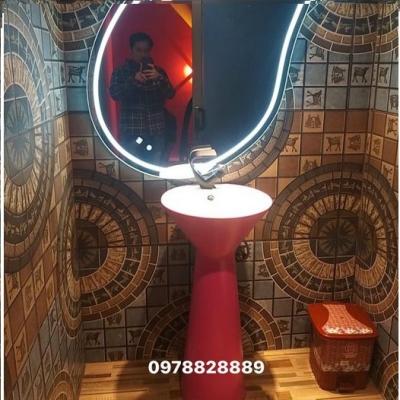 CHẬU LAVABO TRỤ TRÒN LIỀN KHỐI GROVES GRL NTT04 (43x43x87)