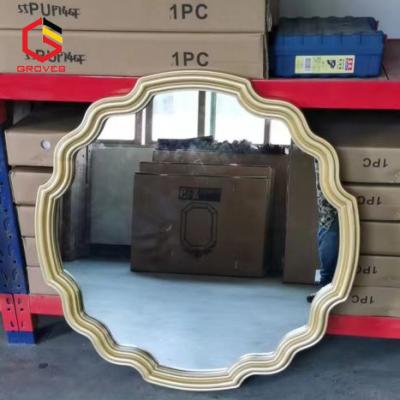 Gương bàn trang điểm cổ điển G_PU872SB,màu sâm banh Kích thước 80*80cm