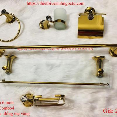 Phụ kiện 6 món đồng mạ vàng PK6MĐMVĐN