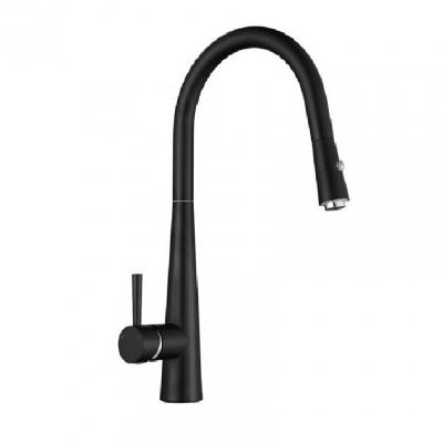 VÒI RỬA BÁT NÓNG LẠNH VRB162 black (DÂY RÚT)