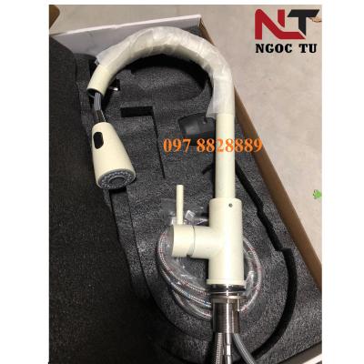 Vòi rửa bát trắng sứ đá THÂN CAO 8000T